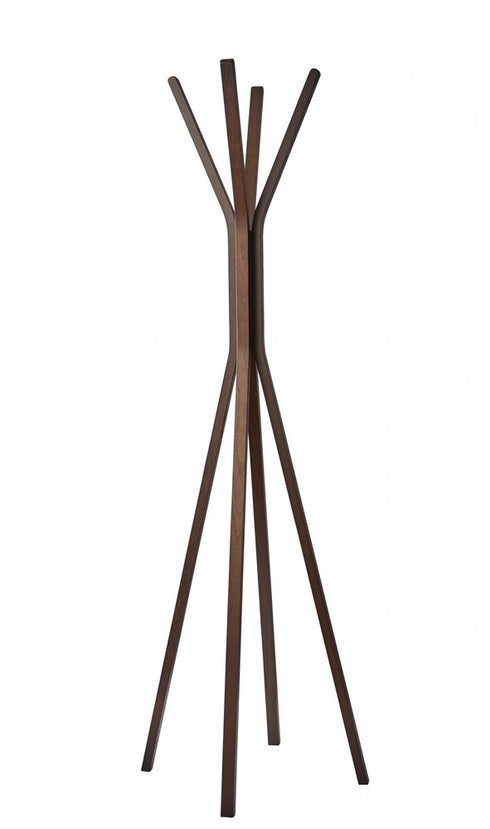 16.5" x 16.5" x 68.25" Natural Coat Rack